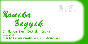 monika begyik business card
