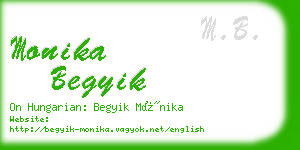 monika begyik business card